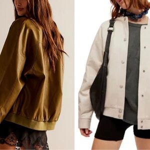 Free People Wild Rose Bomber